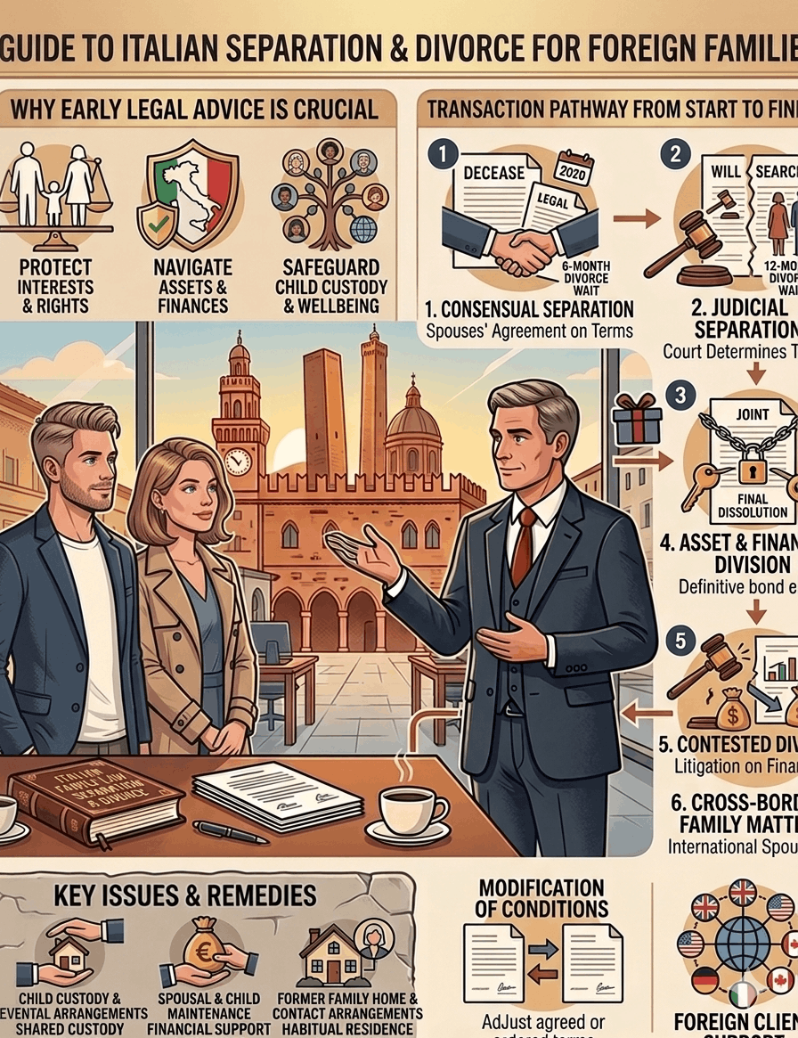 Separation and Divorce Lawyer in Italy | Avvocato Bologna